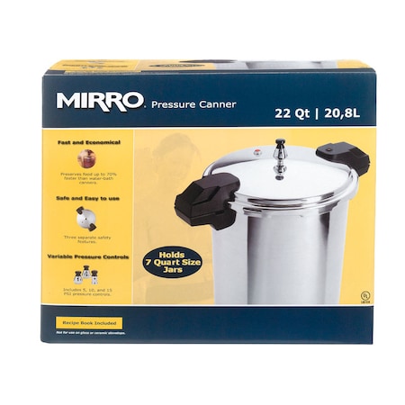Mirro Mirro Polished Aluminum Pressure Cooker and Canner 22 qt 92122A